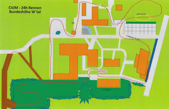 Streckenplan Radrennen